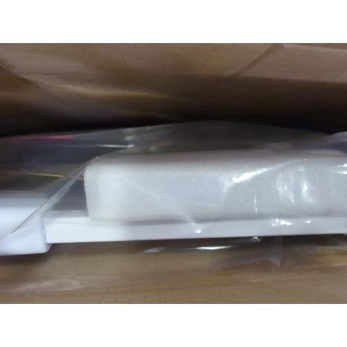 Cumbor 29.7-46 Baby Gate for Stairs, Toddler Safety Essentials for The House, Auto Close Dog Gate for Doorways, Mom's Choice Awards Winner-Easy Install Pressure Mounted Pet Gates for Dogs, White