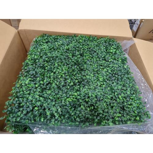 Artificial Grass Wall Panel Backdrop,10 X 10 12P(8.4 sqft) UV-Anti Greenery Boxwood Panels for Indoor Outdoor Green Wall Decor & Ivy Fence Covering Privacy