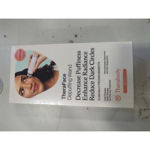 White Therabody TheraFace Depuffing Cold & Heat Facial Treatment Wand - White
