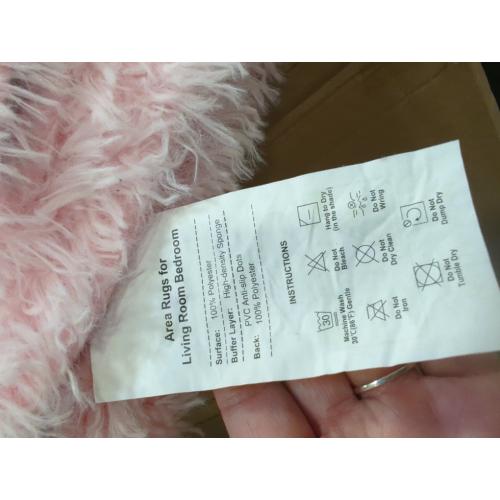 Pink Fluffy 4x6 Area Rugs for Bedoom Girls, Soft Washable Fuzzy Furry Shag Rug for Kids Room, Nursery, Dorm Decor, Cute Plush Carpet for Baby Toddler