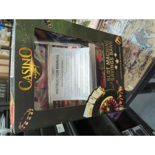 Liberty Imports Lucky Sevens Jumbo Slot Machine Casino Toy Piggy Bank Replica with Flashing Lights and Jackpot Sounds