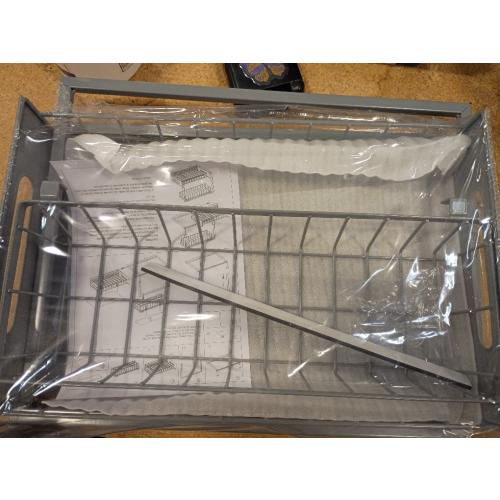 REALINN Under Sink Organizer, Pull Out Cabinet Organizer 2 Tier Slide Out Sink Shelf Cabinet Storage Shelves, Storage for Kitchen Bathroom, Grey, 1 Pack