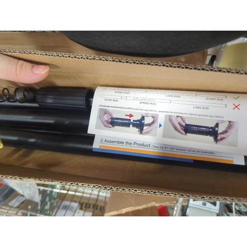 Size 51-126 Color Black Tension Curtain Rod, 51-126 Inch,Spring Closet Rod, for Windows or Shower, Easy to Install, No Drilling, No Rust, for Bathroom, Rod Diameter 1.26 Inches, Black,Umimile