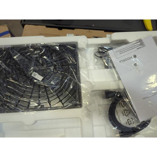 KOORUI 22 Inch Computer Monitor Full HD 1080P 100Hz PC Gaming Screen VA Panel Ultra-Slim Display 3000:1 Contrast Ratio with Adpitive Sync (HDMI/VGA/VESA Compatible 100x100mm/Audio Out), Tilt, Black