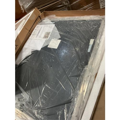 ANDY STAR 28x36 INCH Chrome Bathroom Mirrors, Polished Chrome Bathroom Mirror, Rounded Rectangle Mirror, Anti-Rust SUS304, Tube Metal Frame, 1’’ Deep Wall Mounted Vertically/Horizontal for Bathroom