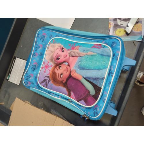 Fast Forward Frozen Girls Luggage 16 Soft Side Wheeled Pilot Case- Rolling Suitcase 16x12x5