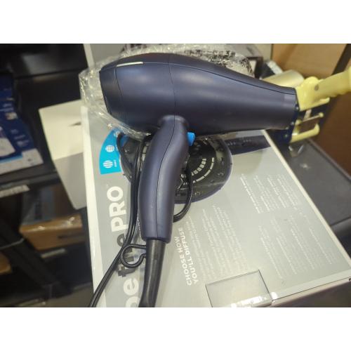 Conair Infinite Pro Texture Navy Blue Hair Dryer Temperature Control Hair Dryer