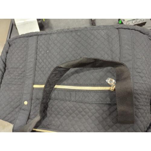 BAGSMART Duffle Bag 37L Large Carry On Weekender Overnight Bag with Wet Pocket , Laptop Compartment And Shoes Bag for for Women, Travel, Business Trips, Sports(Black)