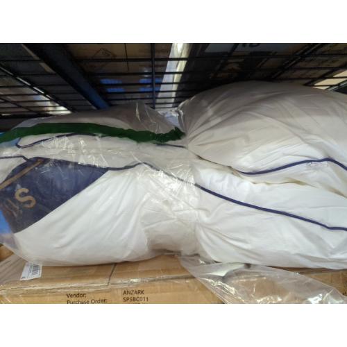 Siluvia 24x24 Pillow Inserts Set of 2 Square Throw 24 Euro Pillows with 100% Cotton Cover for Sofa, Couch, and Bed - White