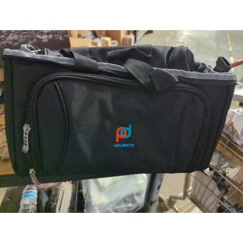 MOJECTO Large Cooler Bag. Two Insulated Compartment, Heavy Duty Fabric, Thick Insulation, 2 Heat Sealed Soft Peva Liner, Many Pockets, Strong Double Zipper, Padded Straps. for Men Women