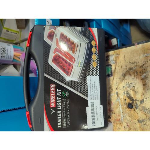 Magnetic Wireless Trailer Lights, Rechargeable LED Trailer Light for Towing Truck, Waterproof Tail Tow Lights Kit for RV Camper Boat Caravan, Portable Turn Signal Brake Running Stop