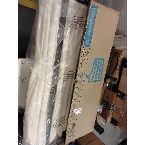 Bigroof 15ft x 9ft Patio Double-Sided Umbrella with Base & Crank, Extra Large Rectangular Outdoor Umbrella for Patio, Lawn & Garden, Beige