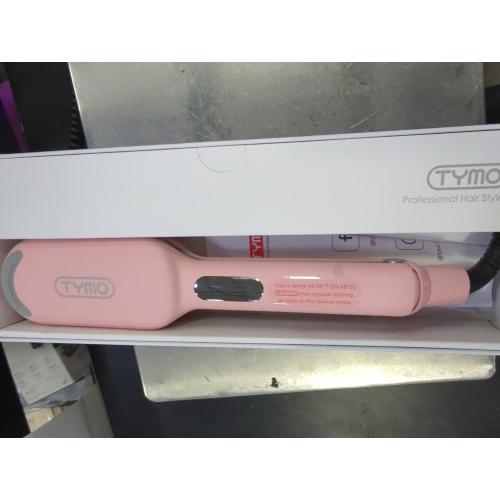 Curling Iron Hair Crimper Waver - TYMO ROVY Beach Waves Curling Wand, Ionic Deep Waver Hair Curler Tool with Ceramic 3 Barrel for Women, Dual Voltage, Anti-Scald, Easy to Use, Pink, 1 Inch