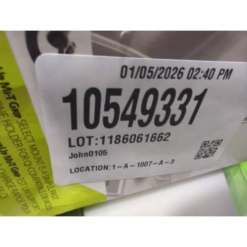 Bracketron BT29342 Mi-T Grip QI Mount Wireless Charging Phone Holder, Black