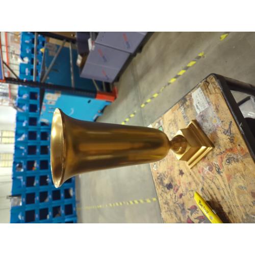 Serene Spaces Living 18-Inch Gold Pedestal Urn - Elegant Tapered Gold Vase for Flowers - Perfect as a Centerpiece for Home Decor, Weddings, Parties, and Events (Large- Pack of 1)