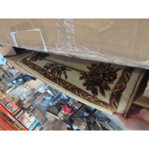 chinaartune 1255, Wilton Woven Indoor Area Rug,98x32 Runner, White