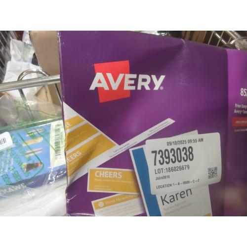 Size 6x 4.25 Avery Name Badge and Ticket Inserts, 6 x 4.25, 100 Inserts (8522)