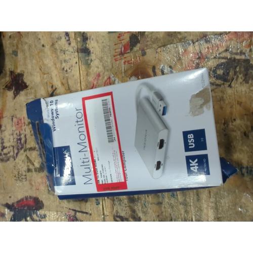 Insignia - USB to Dual HDMI Adapter - Model: NS-PU32H4A