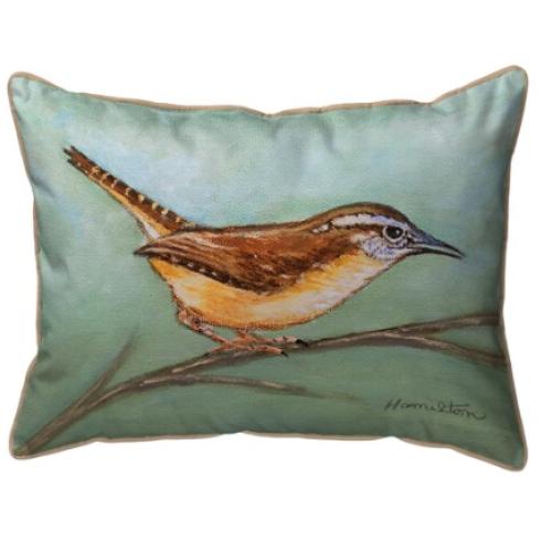 Betsy Drake Wren Large Indoor/Outdoor Pillow