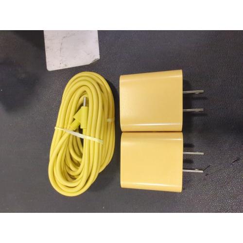 Yellow 2 Pack iPhone 17 16 15 Charger Fast Charging Type C Chargers USB C Charger Block iPhone Air Chargers with 2 Pack 6FT Cable for iPhone 17/17 Plus/17 Pro Max/16/16 Plus/16 Pro Max/15 Pro Max/iPad Pro(Yellow)