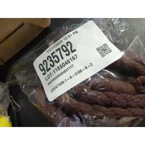 NICEEC 2 Pack Natural Cotton Rope Curtain Tiebacks Elegant Boho Style Decorative Drape Tie Backs Soft Hand-Woven Rope Curtain Holdbacks with Metal Hook for Home & Office Drapery (Coffee)