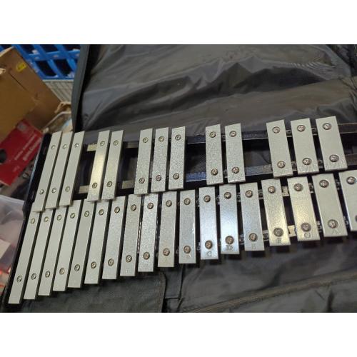 30 Notes Foldable Glockenspiel Xylophone, Percussion Instrument Kit for Adults and Kids- Includes 4 Mallets and Carrying Bag