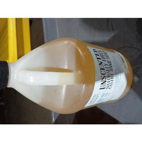 Adams Handmade Soap Thick Organic Castile Liquid Hand Soap 1 Gallon Refill- Unscented