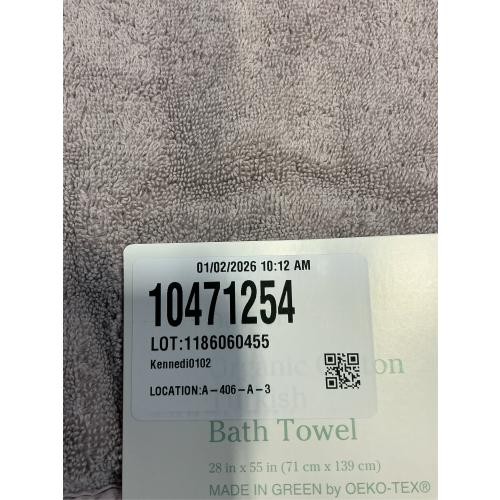 Haven Turkish Cotton Bath Towel in Lilac Marble