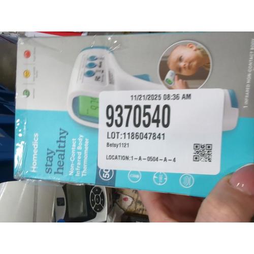 HoMedics No Contact Infrared Digital Thermometer for Body, Food, Liquid, and Room