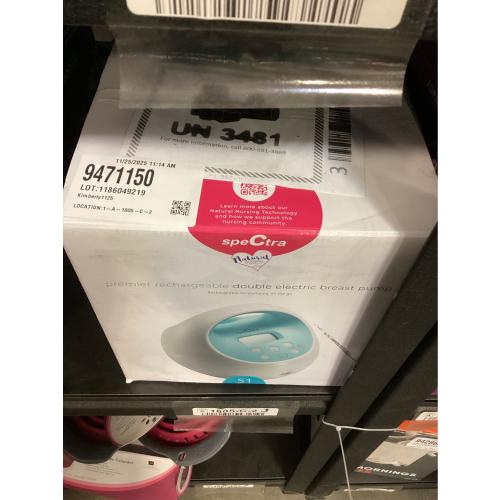 Spectra® S1 Plus Premier Rechargeable double electric breast pump