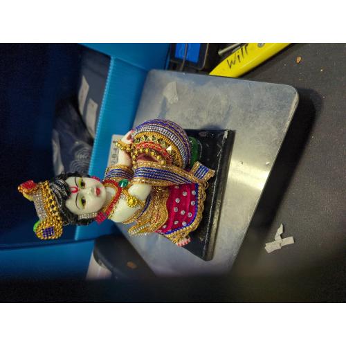 eSplanade - Hand-Carved Lord Krishna Kishan Makhan Chor Murti Idol Statue Sculpture - Resin - 7.5 - Multicolor