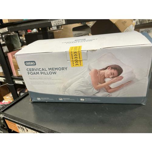 Osteo Cervical Pillow for Neck Pain Relief, Hollow Design Odorless Memory Foam Pillows with Cooling Case, Adjustable Orthopedic Bed Pillow for Sleeping, Support for Side Back Sleepers