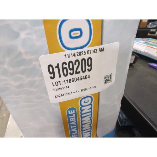 Nattork Inflatable Swimming Pool for Kids and Adults- 118 x 68 x 22 Family Full-Sized Blow Up Pools for kids -Thickened Durable Above Ground Swimming Pool Backyard Lawn, Indoor Outdoor Summer Party