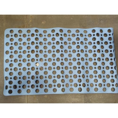 Blue Nonslip Bathtub Mat Extra Soft TPE Bath Mat for Kids, Machine Washable Bathroom Shower Mat, Smooth/Non-Textured Tubs Only, 30L x 17W Inch