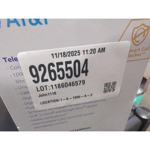 Set of 4 AT&T 4HS Cordless Phone with Answering Machine: DECT 6.0, Call Block, Intercom, Volume Control