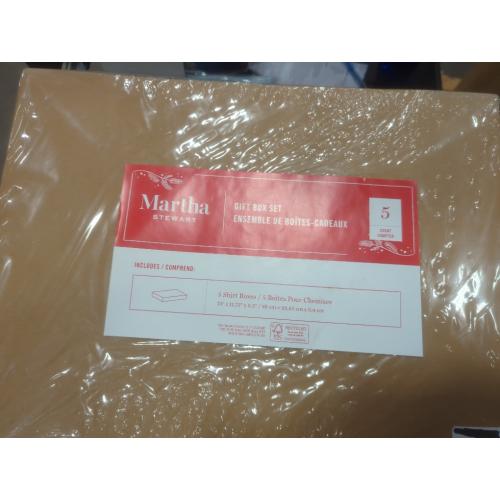 Martha Stewart Gift Box Set 5 Shirt Boxes 15 x 11.75 x 2.5