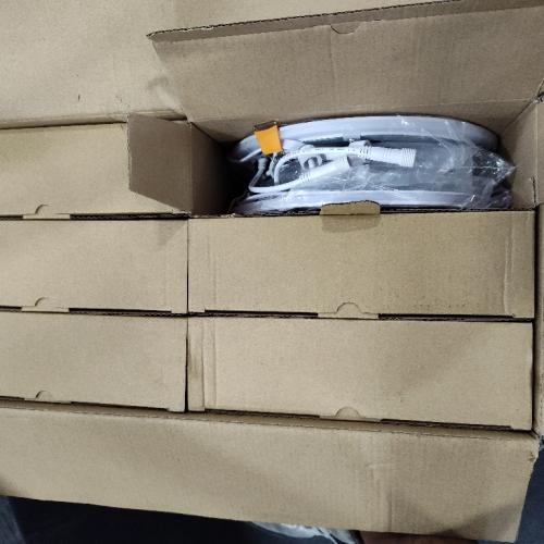 Amico 12 Pack 8 Inch 5CCT LED Recessed Ceiling Light with Night Light, 2700K/3000K/3500K/4000K/5000K Selectable Ultra-Thin Recessed Lighting, 18W=120W, 1600LM, Dimmable Canless Wafer Downlight ETL&FCC