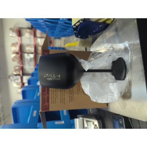 Black 4 Pack Gusto Nostro Stainless Steel Wine Glass - 18 oz - Unbreakable Black Wine Glasses for Travel, Camping and Pool - Fancy, Unique and Cool Portable Metal Wine Glass for Outdoor Events, Picnics (Set of 4)