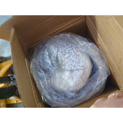 Bean Bag Chair, Fireside Chair Bean Bag Sofa Large Bean Bag Chair for Adults, Bean Bag Chairs for Teens with High Density Comfortable Foam, Memory Foam Bean Bag for Living Room, Bedroom (Blue&White)