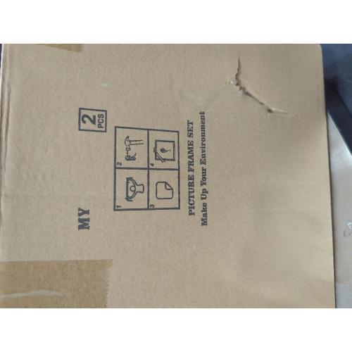 MUYE 10x10 Floating Frames Set of 2,Double Glass Picture Frame Display Any Size Photo up to 10x10,Wall Mount or Tabletop Standing,Black