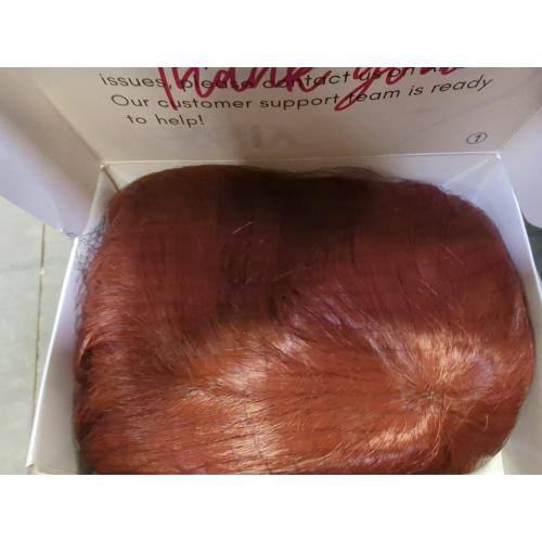 morvally 23 Long Wig Big Wavy Heat Resistant Synthetic Straight Hair with Bangs for Cosplay Costume Halloween Party (Auburn)