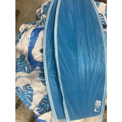 Pool Lounge Float with Canopy UPF50 ,Extra Large Pool Floats for Adults Heavy Duty,Inflatable Lounger Float with Cup Holder & Backrest,Footrest