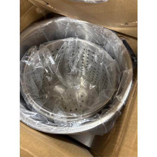 NSF 20 Quart Large Stock Pot with Lid and Basket, 18/8 Stainless Steel Cooking Pot, Commercial Cookware for Soup, Stew & Sauce, Oven Safe & Dishwasher Safe, 11.8D x 12.8W x 11.8H