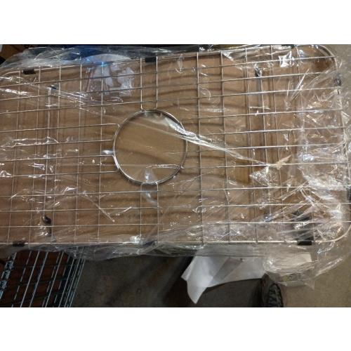 Serene Valley Sink Bottom Grid 24-1/8 x 12-5/8, Centered Drain with Corner Radius 1-1/2, Sink Protector NLW2412C