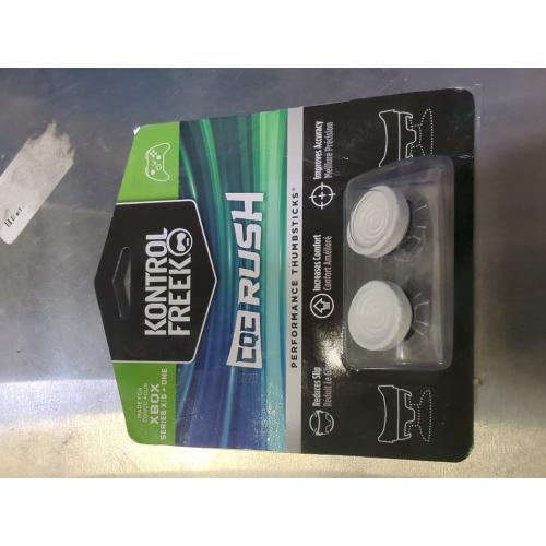 White KontrolFreek CQC Rush for Xbox One and Xbox Series X Controller | Performance Thumbsticks | 2 Mid-Rise Concave | White