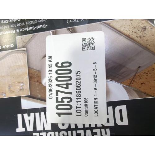 All-Clad Premium Reversible Dish Drying Mat for Kitchen: 16 x 28 Ultra-Absorbent, Long-Lasting, No Condensation, and Oversized for Large Pots and Pans - 2 Pack, Cappuccino and Titanium