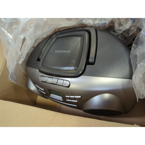 Insignia AM/FM Radio Portable CD Boombox with Bluetooth