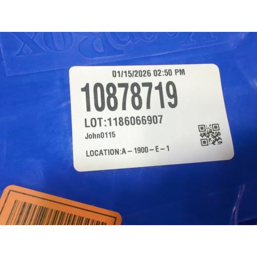 Storage Container, Nesting and Stackable Plastic Storage Box with Lid Attached, Clear Tote for Garages, Closets, and Moving,