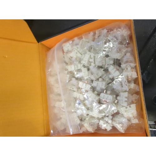 Gateron Clear Mechanical Keyboard Switches (120 Pack) - Ultra-Light Linear for Rapid Typing & Gaming - 35g Actuation Force