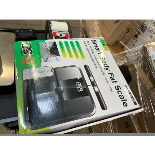 RunStar Scale for Body Weight and Fat, Full-Body Bathroom Scale with 8 Electrodes for BMI, Muscle Mass, High-Accuracy Body Composition Monitor with 28 Metrics & App Connectivity, 3-Metric Display